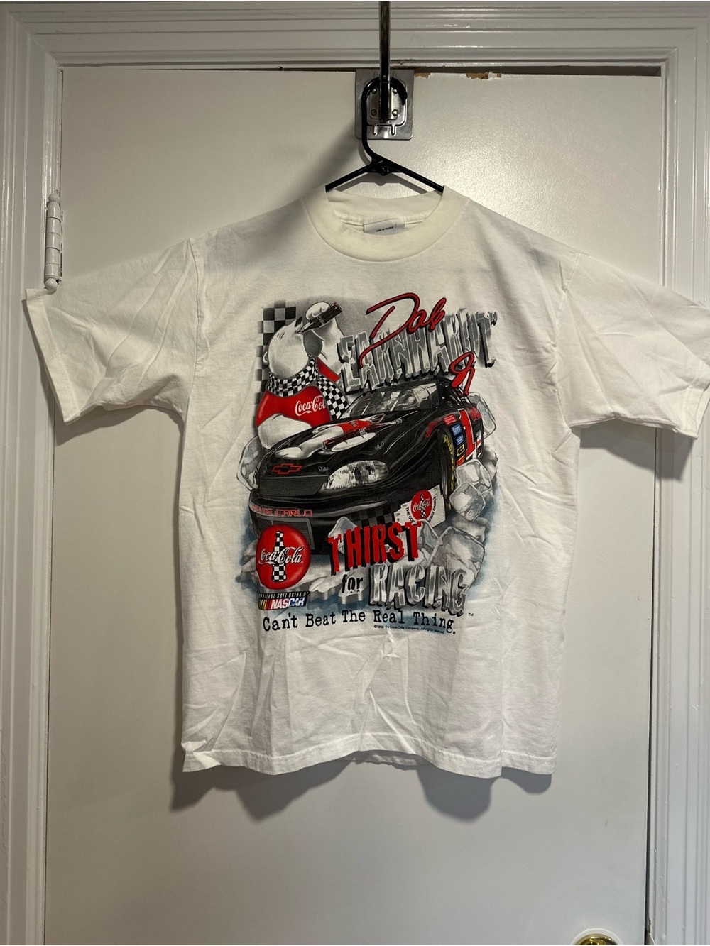 NWOT VTG ‘98 Dale Earnhardt Jr. Coca-Cola polar bear Motegi Japan Race T-shirt.